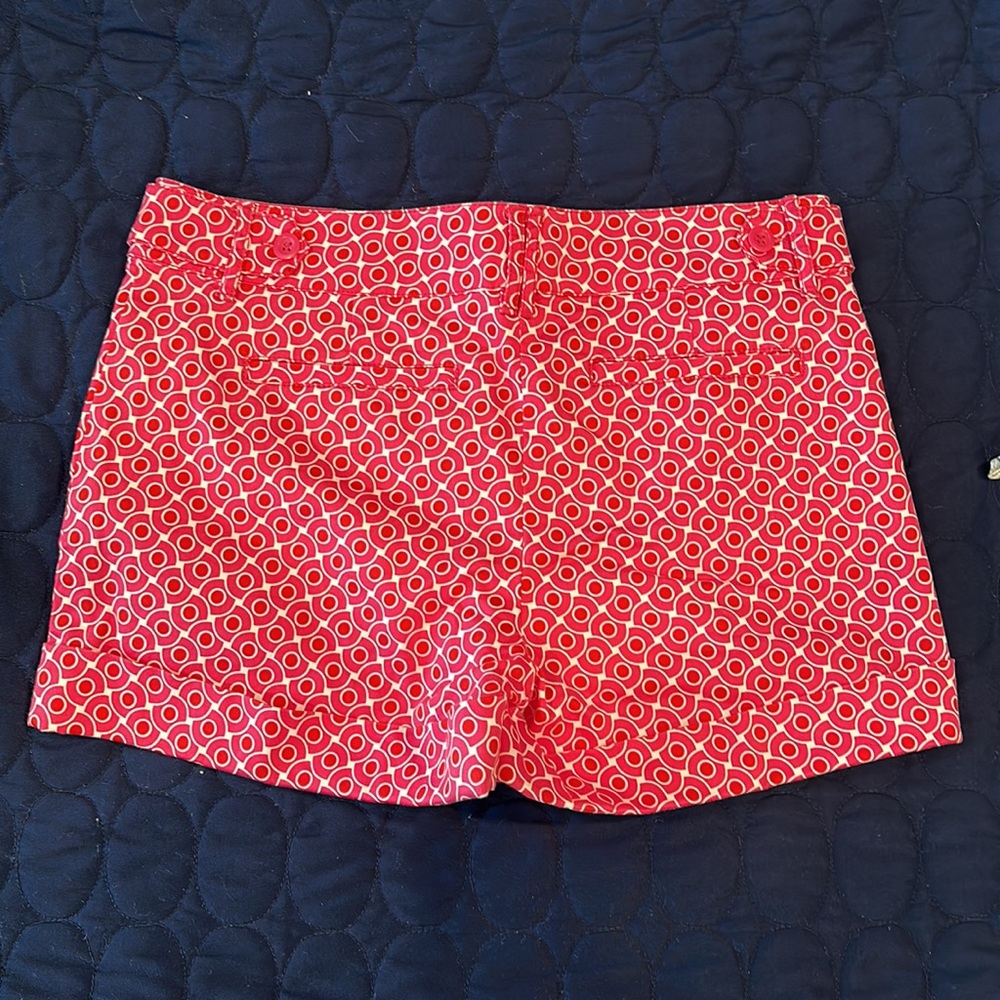 Pink Patterned Cuffed Shorts - Picture 2 of 3